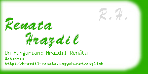 renata hrazdil business card
